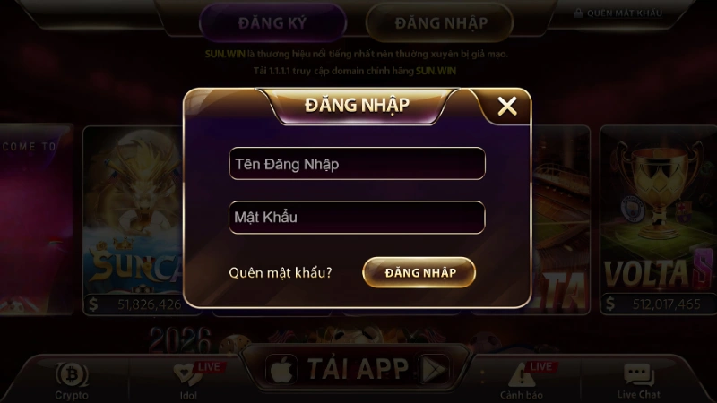Đăng Nhập SunWin Nhanh, An Toàn - Các Bước Thực Hiện 1 Người chơi cần nhập đúng và đủ thông tin đăng nhập Sunwin vào biểu mẫu có sẵn